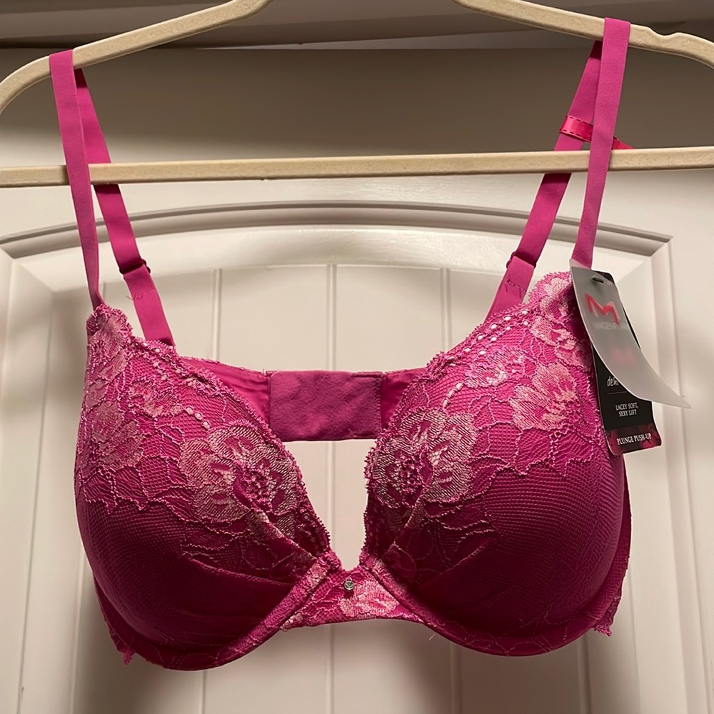Pink lace Maidenform bra NWT 36D